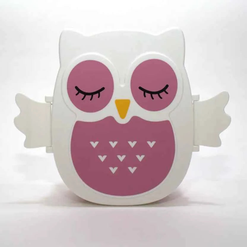 Fiambrera Infantil Búho Rosa YUKO