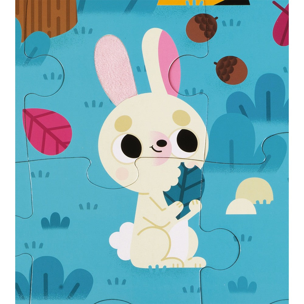 PUZLE TACTIL LOS ANIMALES DEL BOSQUE JANOD