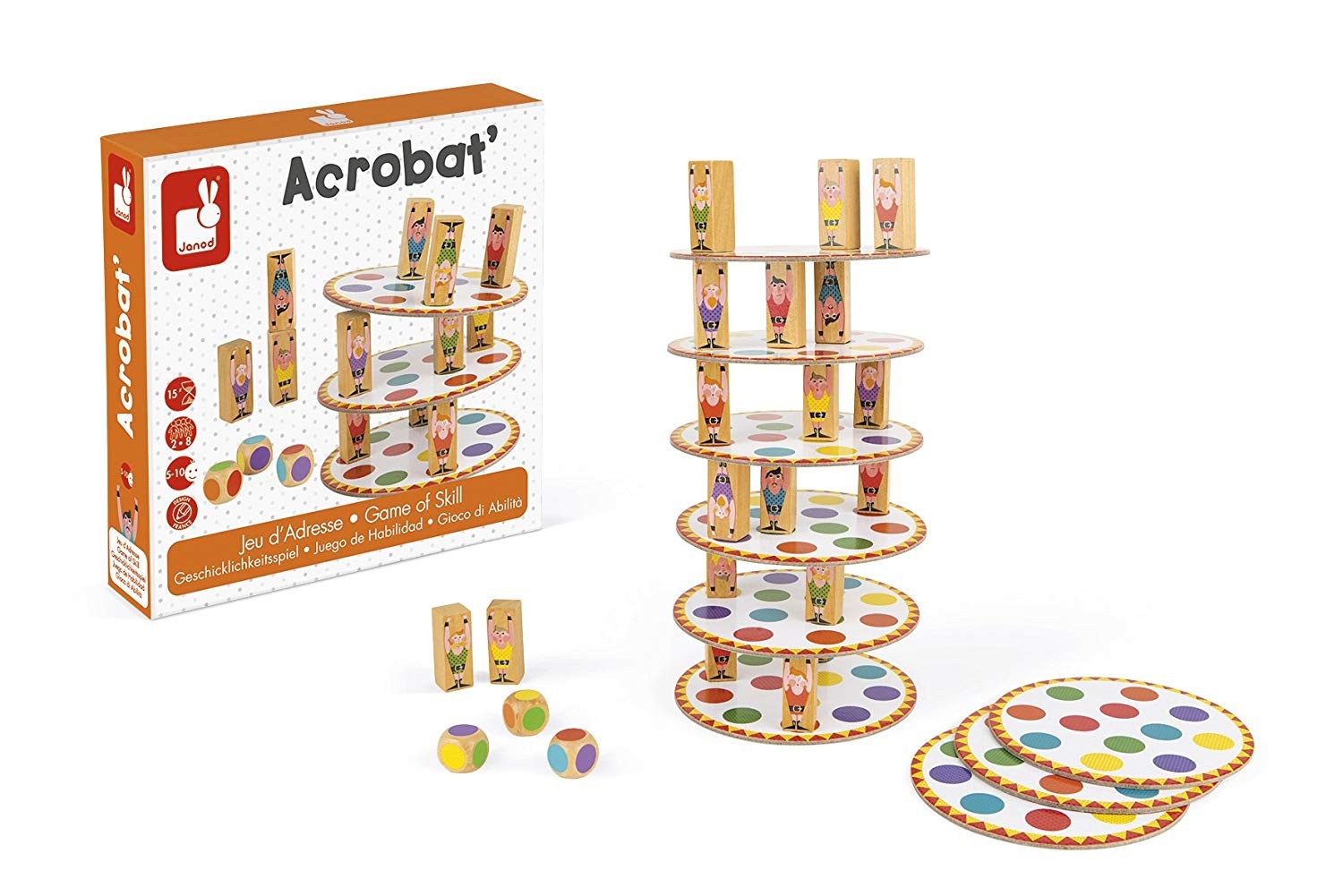 Juego de habilidad y estrategia acrobat - Janod J02757