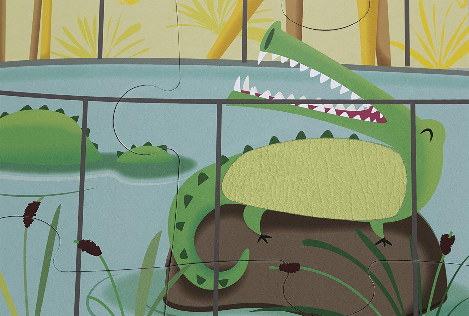 PUZZLE TÁCTIL UN DÍA EN EL ZOO JANOD (20 PIEZAS)