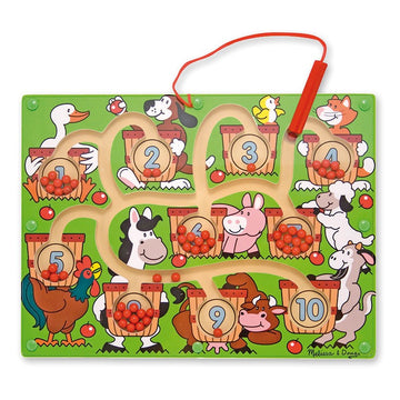 Tablero laberinto infantil magnético numeros - melissa & doug 12280