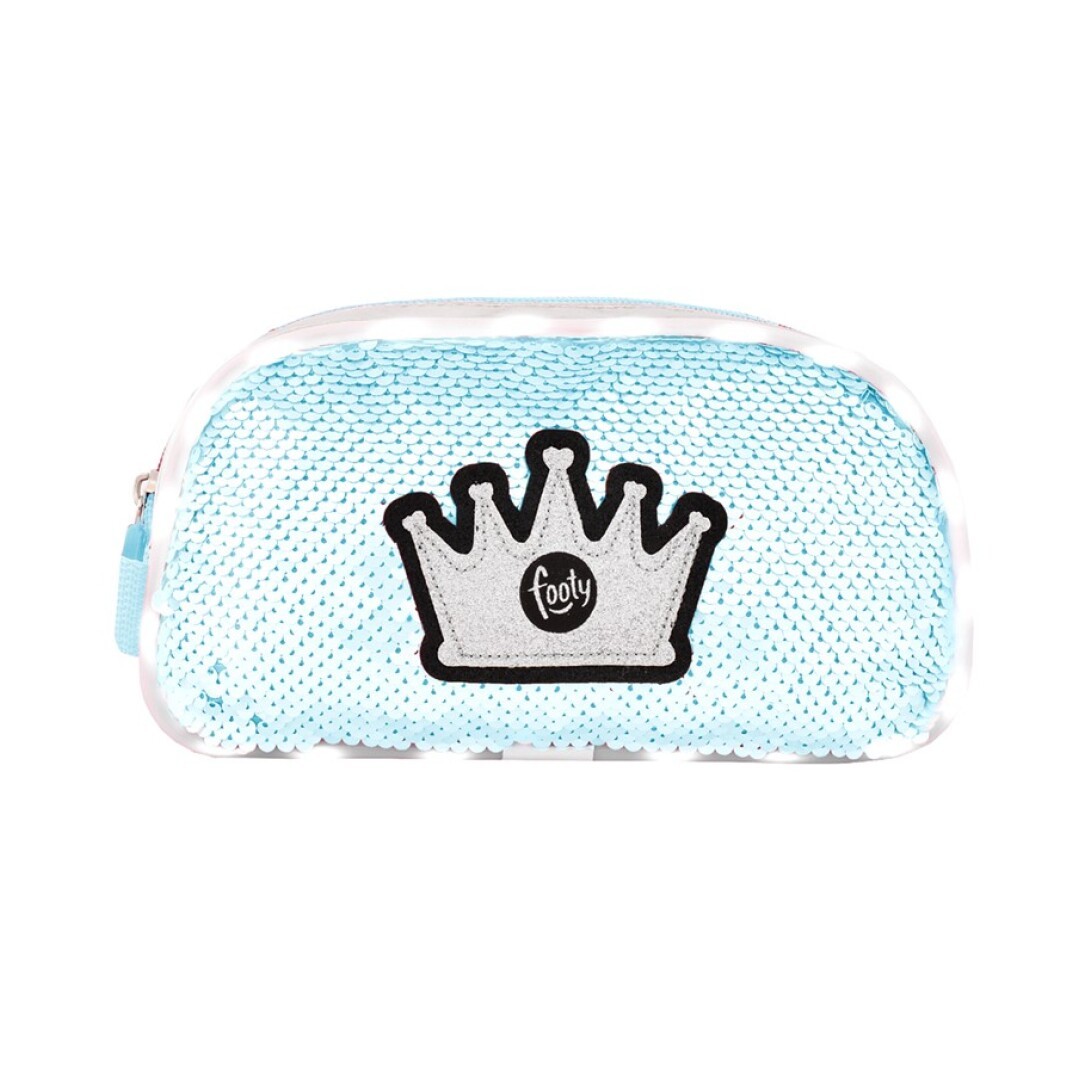ESTUCHE CORONA TEJIDO LENTEJUELAS REVERSIBLES CON LUZ