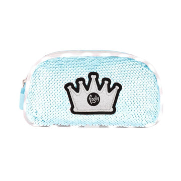 ESTUCHE CORONA TEJIDO LENTEJUELAS REVERSIBLES CON LUZ
