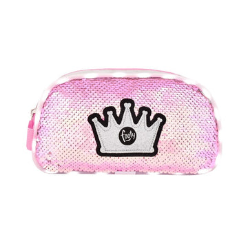 ESTUCHE CORONA TEJIDO LENTEJUELAS REVERSIBLES CON LUZ