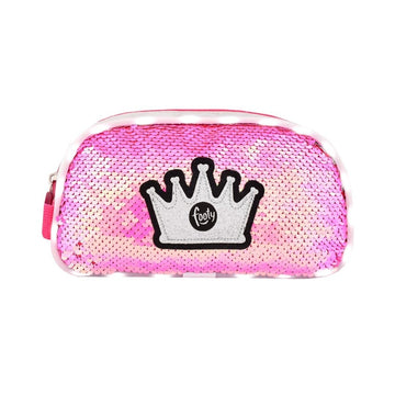 ESTUCHE CORONA TEJIDO LENTEJUELAS REVERSIBLES CON LUZ