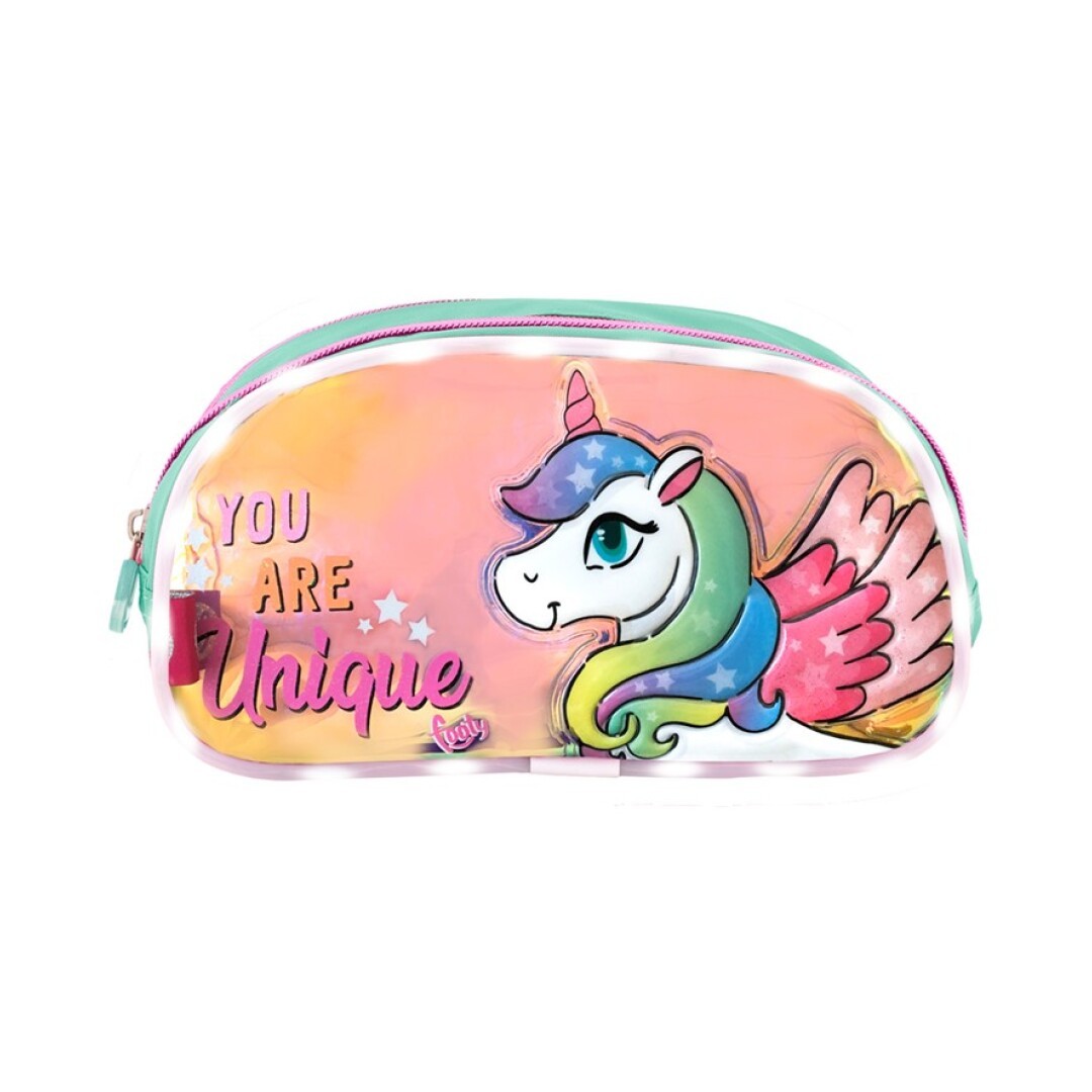 ESTUCHE UNICORNIO CON LED AZUL