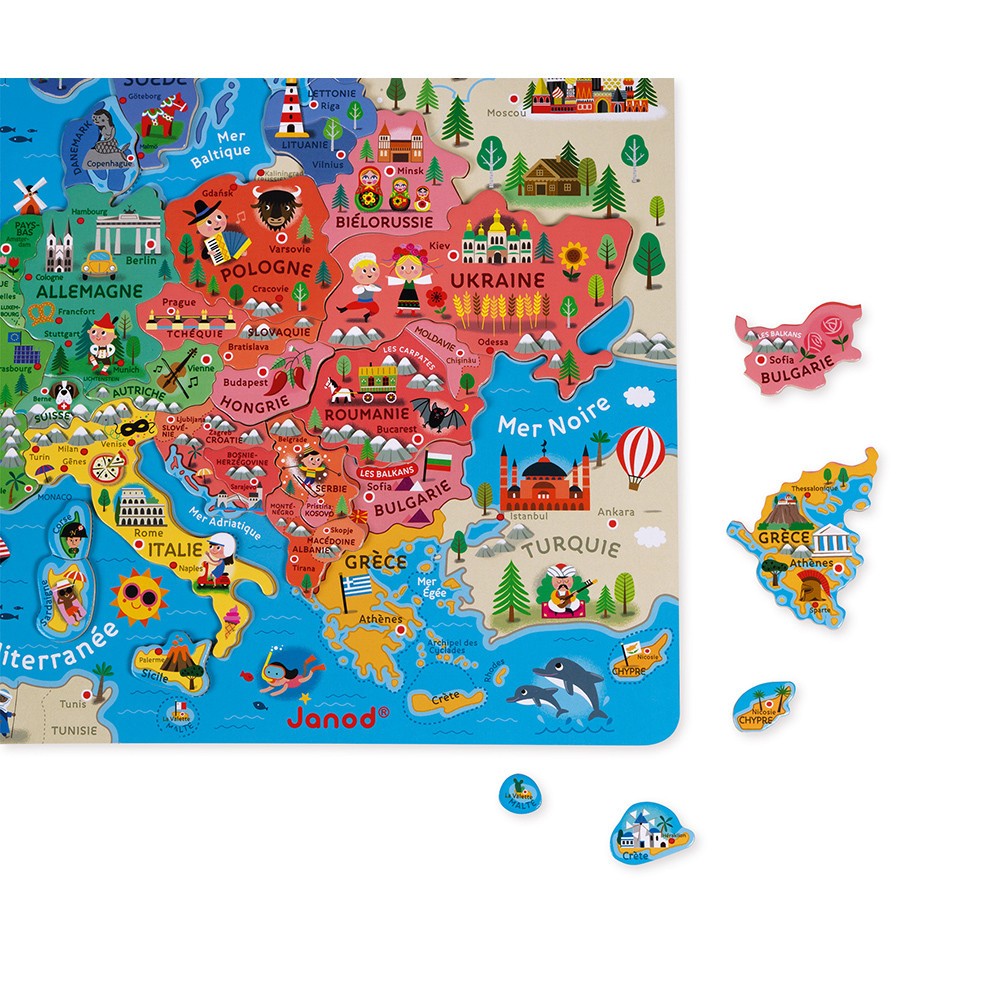 MAPA DE EUROPA MAGNETICO - Janod