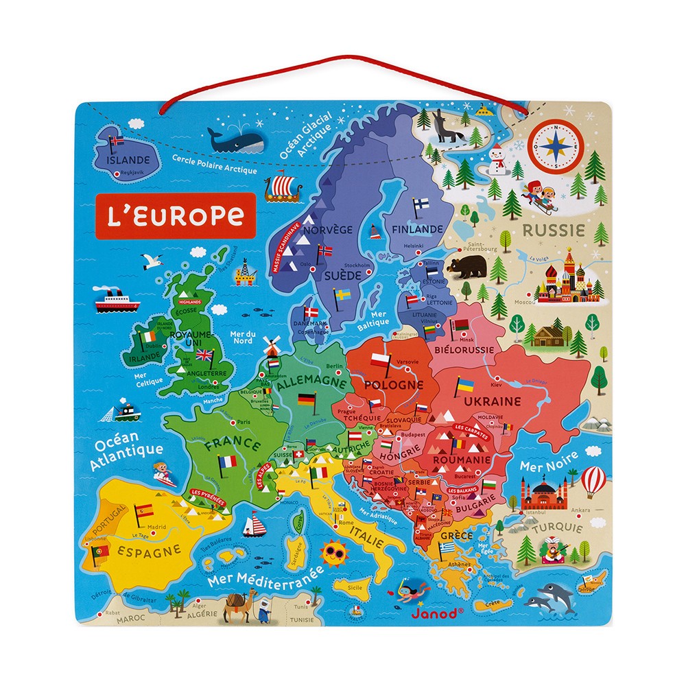 MAPA DE EUROPA MAGNETICO - Janod