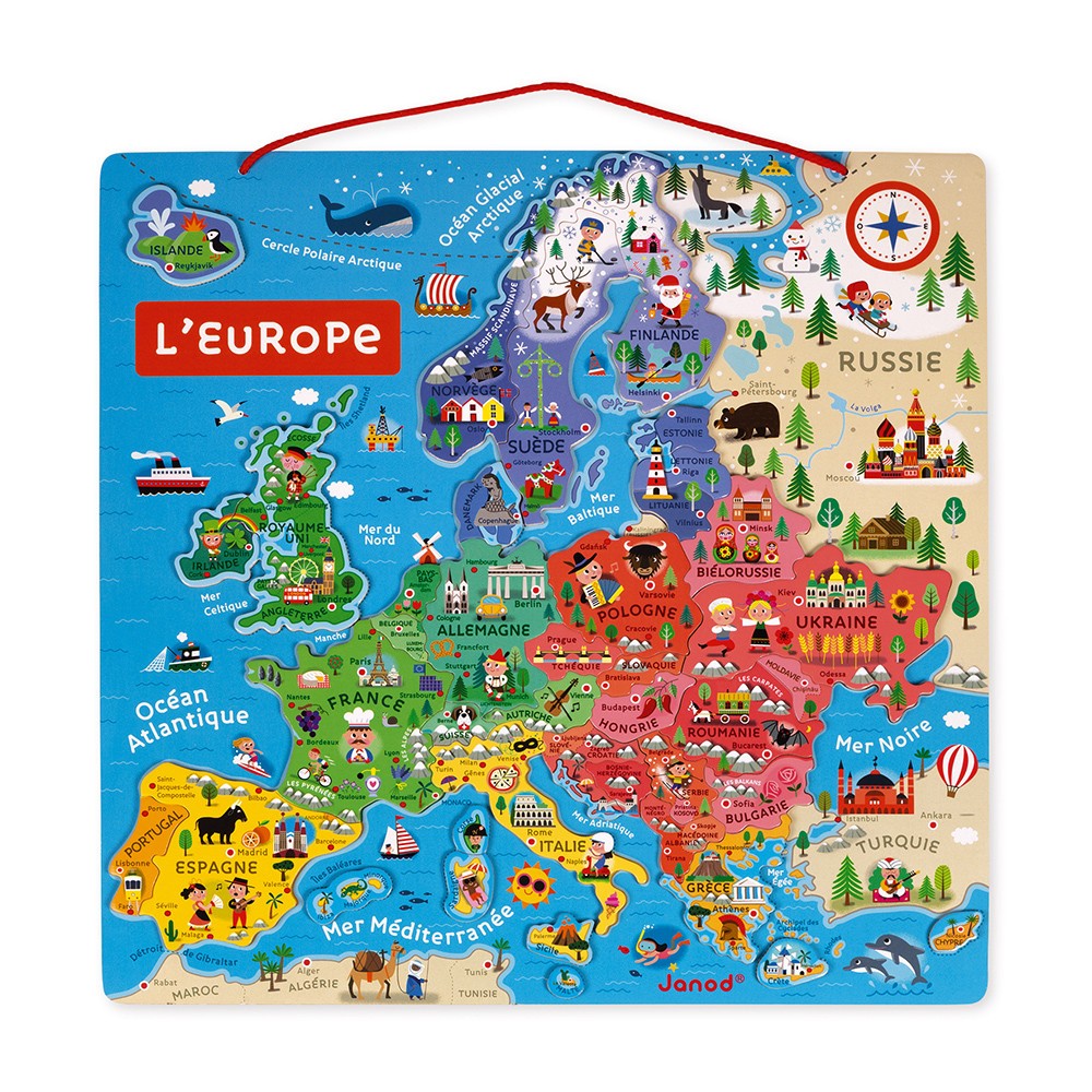 MAPA DE EUROPA MAGNETICO - Janod