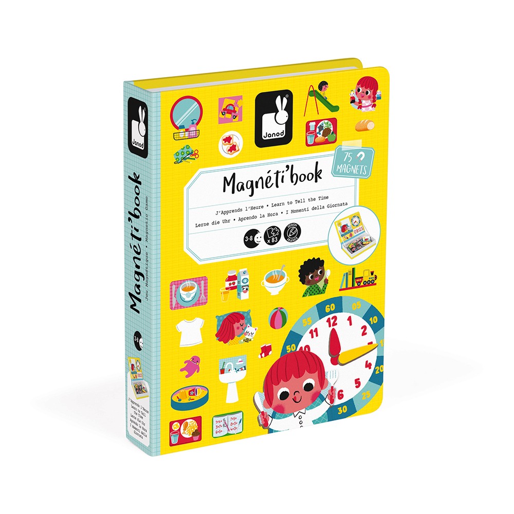 Juego magnético para aprender la hora magneti'book - Janod J02724