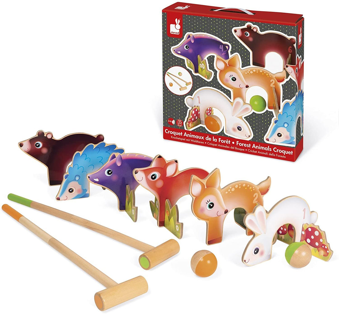 Juego infantil de croquet animales animales del bosques - Janod J03207