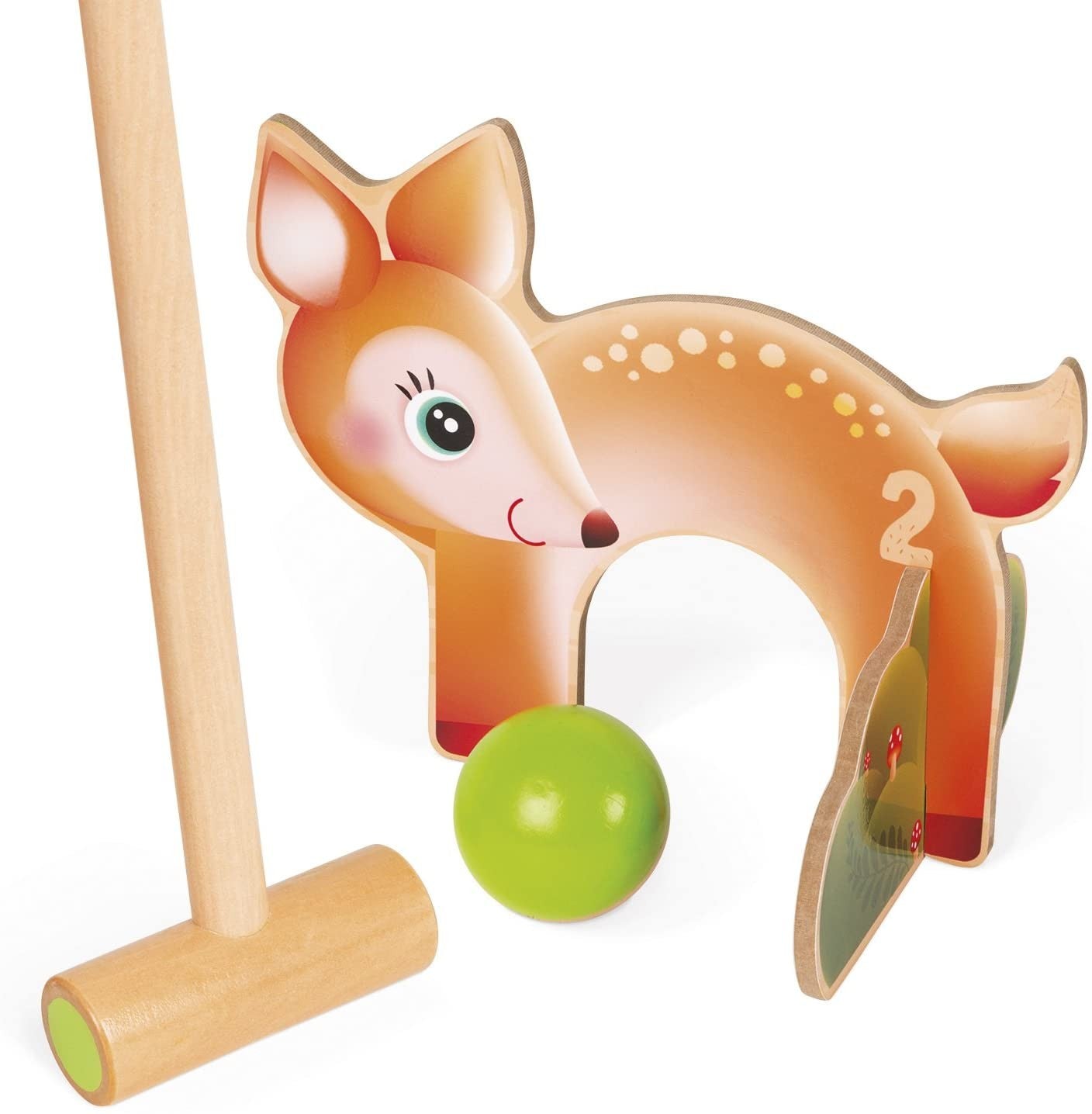 Juego infantil de croquet animales animales del bosques - Janod J03207
