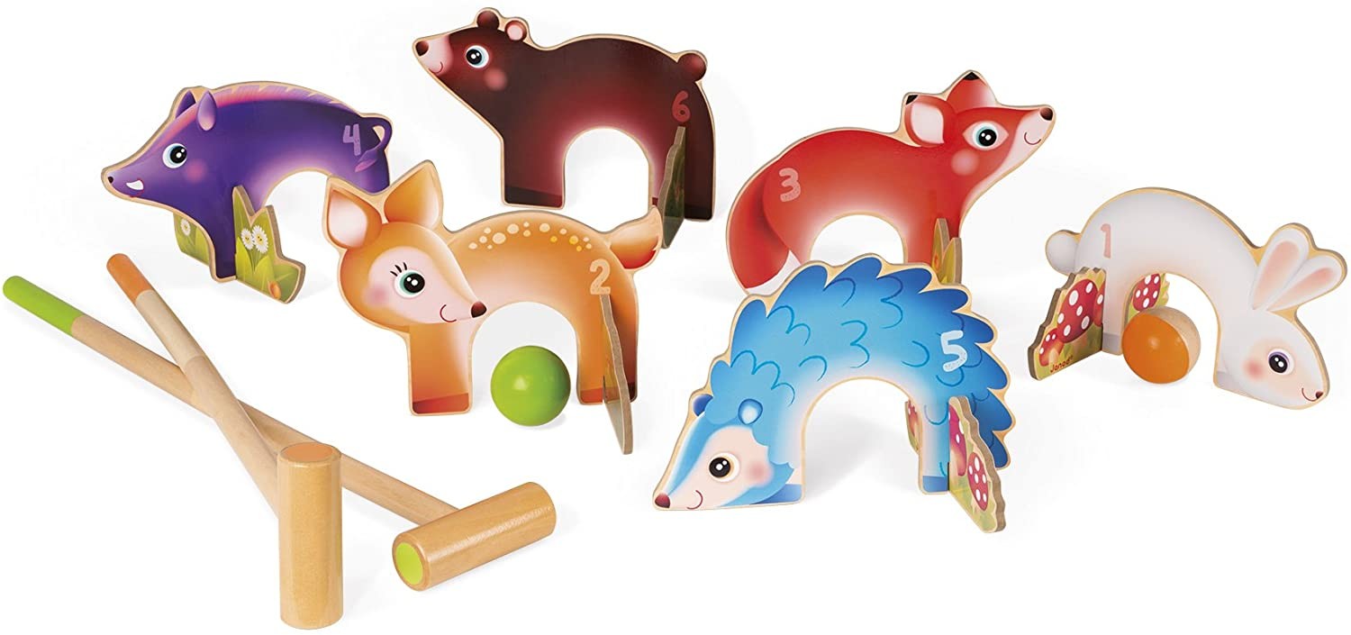 Juego infantil de croquet animales animales del bosques - Janod J03207