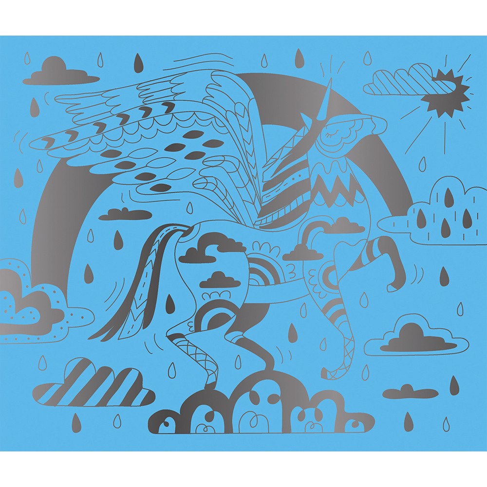 ARTE SCRATCH CABALLOS Y UNICORNIOS -Janod