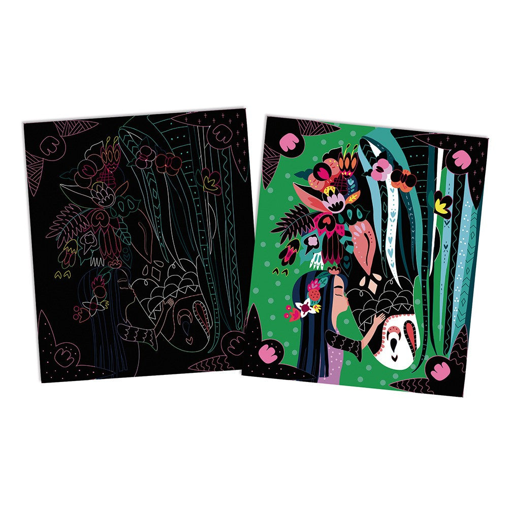 ARTE SCRATCH CABALLOS Y UNICORNIOS -Janod