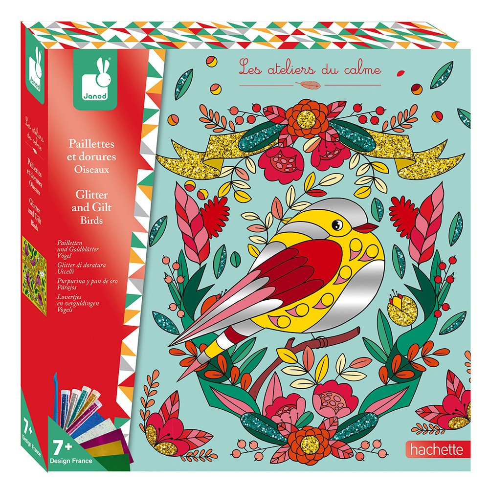PURPURINA Y PAN DE ORO PÁJAROS - Janod