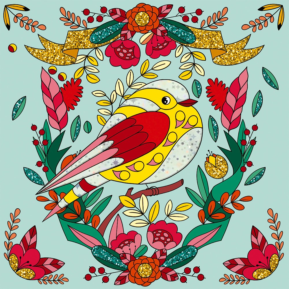 PURPURINA Y PAN DE ORO PÁJAROS - Janod
