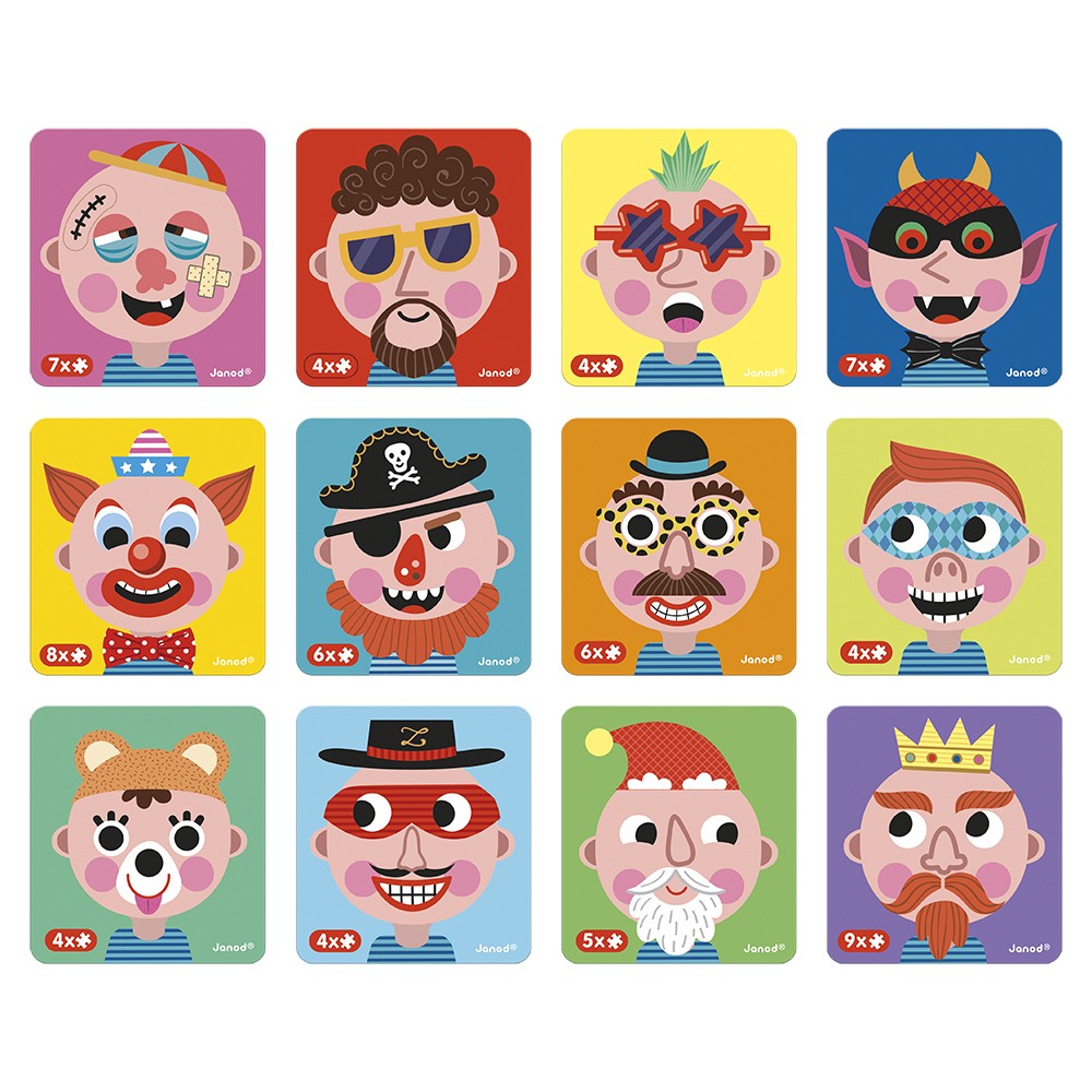MAGNETI'BOOK CRAZY FACES CHICOS - Janod