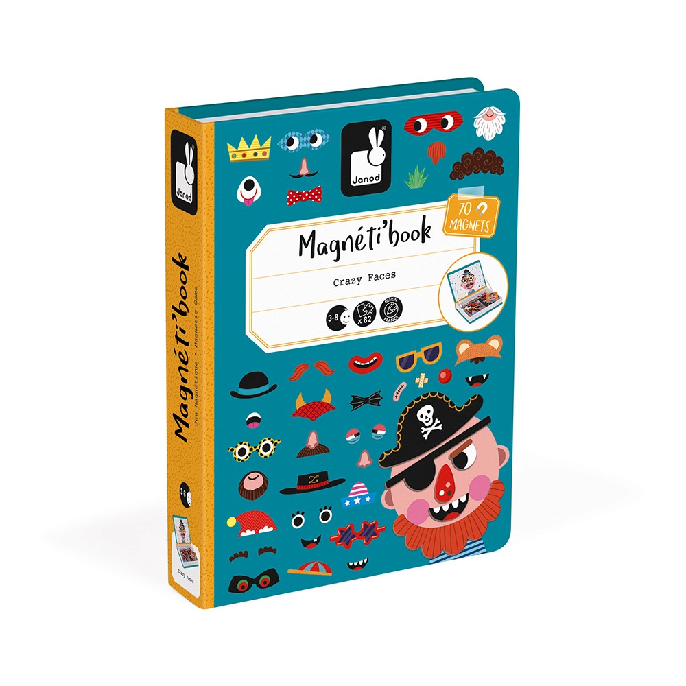 MAGNETI'BOOK CRAZY FACES CHICOS - Janod