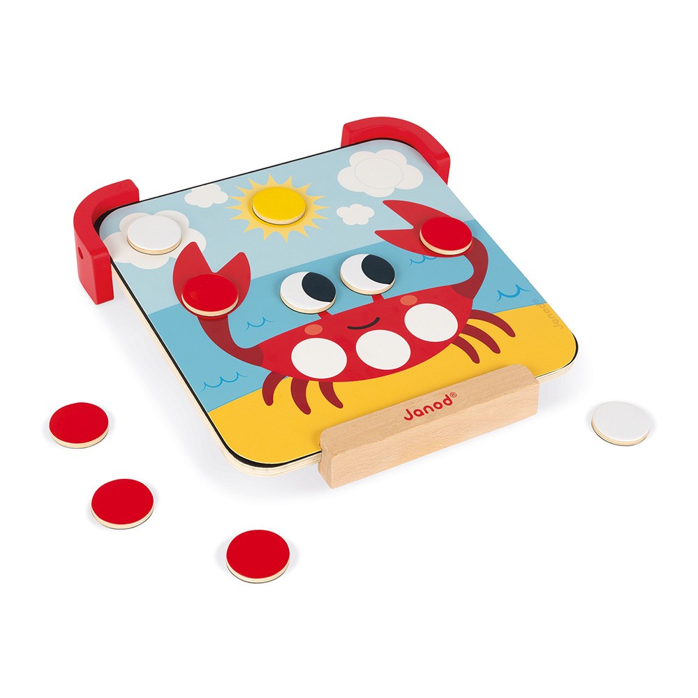 APRENDO LOS COLORES DISCOS MAGNETICOS (MADERA) - Janod