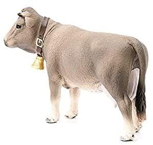 FIGURA VACA BRAUNVIEH CON CENCERRO - Schleich