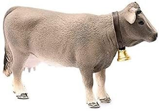 FIGURA VACA BRAUNVIEH CON CENCERRO - Schleich