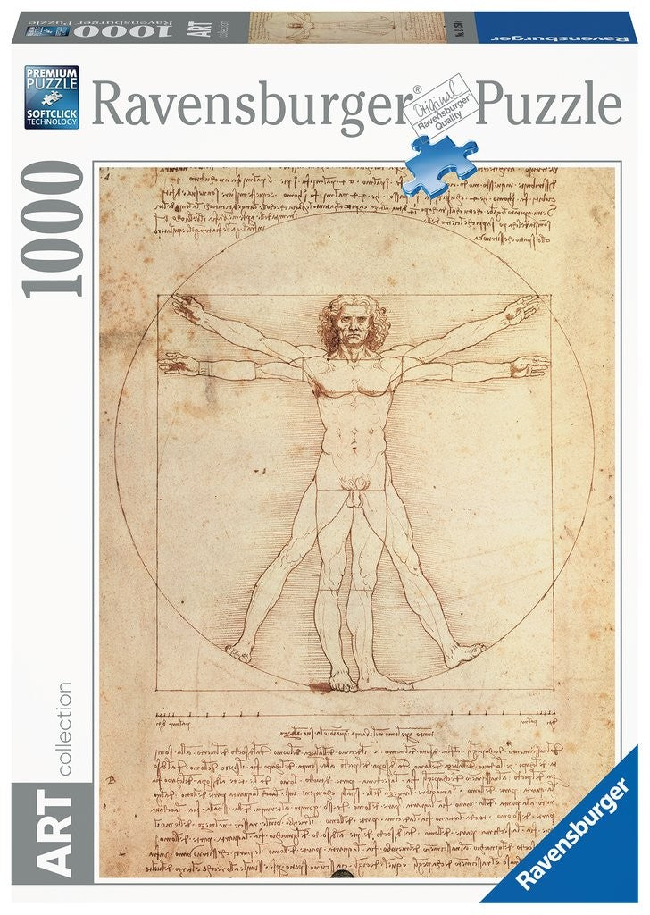 PUZLE DA VINCI: EL HOMBRE DE VITRUVIO (1000 PZAS) - Ravensburger