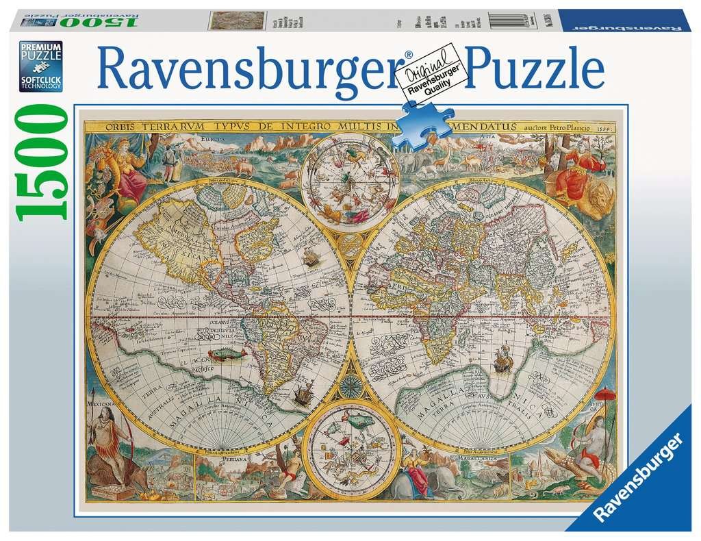 PUZLE MAPAMUNDI HISTÓRICO 1594  (1500 PZAS) - Ravensburger