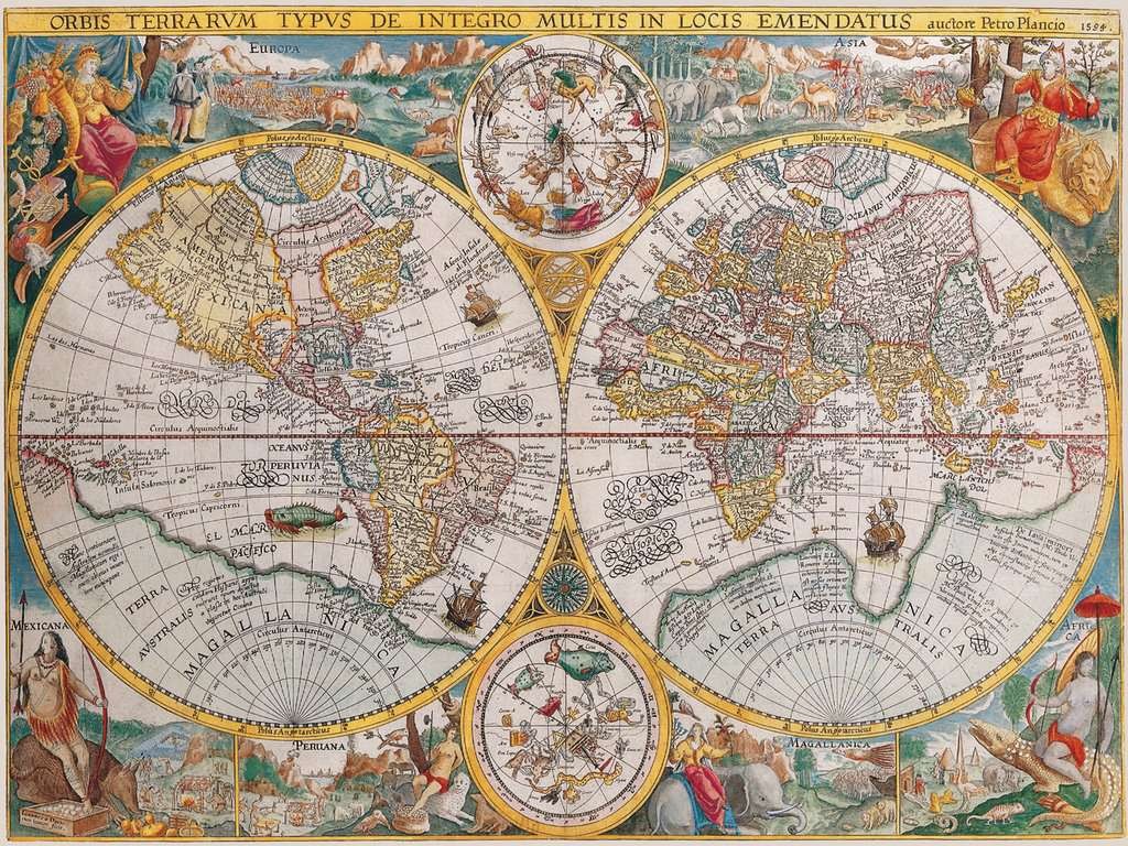 PUZLE MAPAMUNDI HISTÓRICO 1594  (1500 PZAS) - Ravensburger