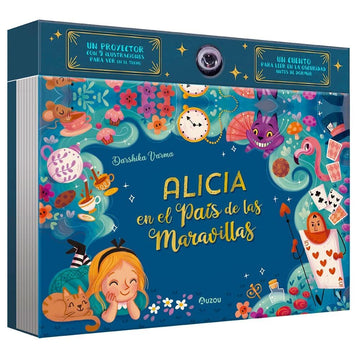 Cuento Alicia en el Pais de las Maravillas con Proyector - Auzou