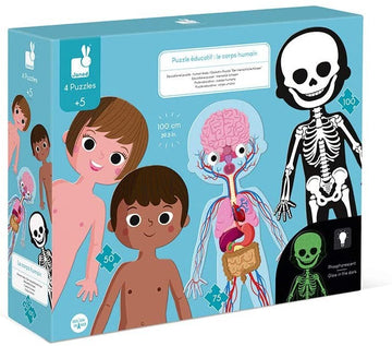 PUZLE EDUCATIVO CUERPO HUMANO 50,75,100 PZ- Janod