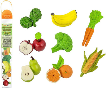 FRUTAS Y VERDURAS MINIATURAS EN TUBO - Safari