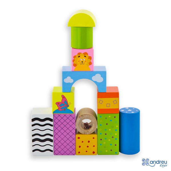Bloques infantiles de madera con sonido - Andreu Toys