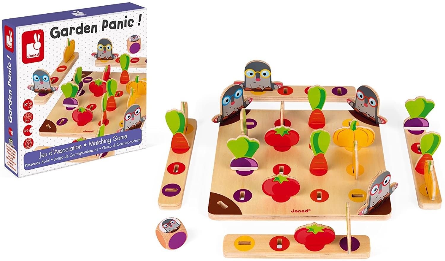 JUEGO DE CORRESPONDENCIA GARDEN PANIC - Janod