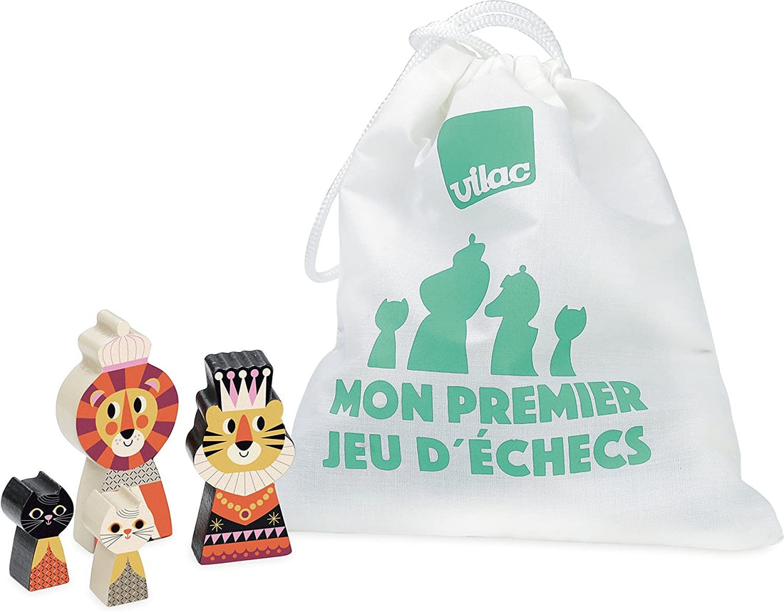 Juego de Ajedrez para niños, un clasico que nunca pasa de moda - Vilac VI7721 - 32 Piezas