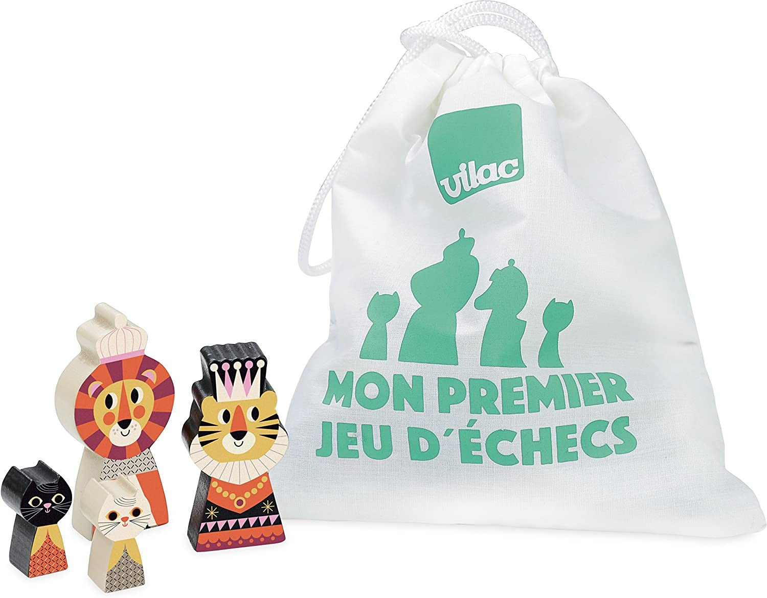 Juego de Ajedrez para niños, un clasico que nunca pasa de moda - Vilac VI7721 - 32 Piezas