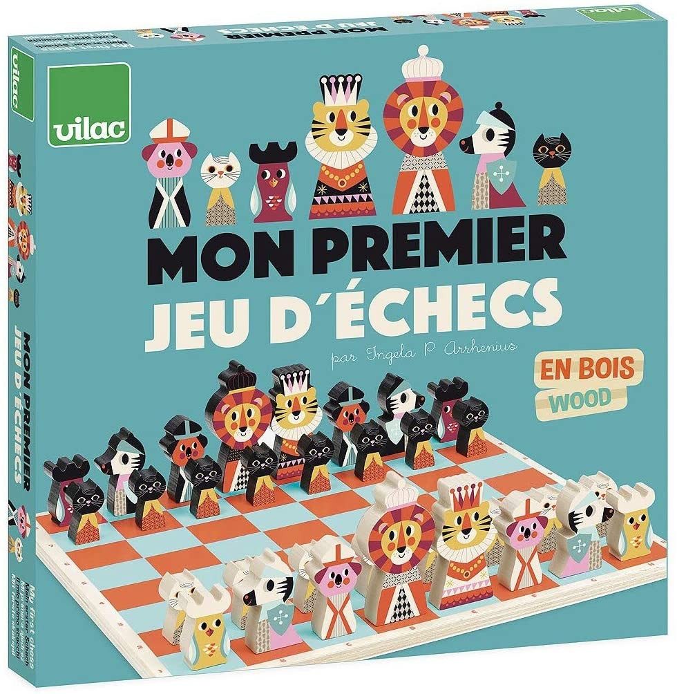 Juego de Ajedrez para niños, un clasico que nunca pasa de moda - Vilac VI7721 - 32 Piezas