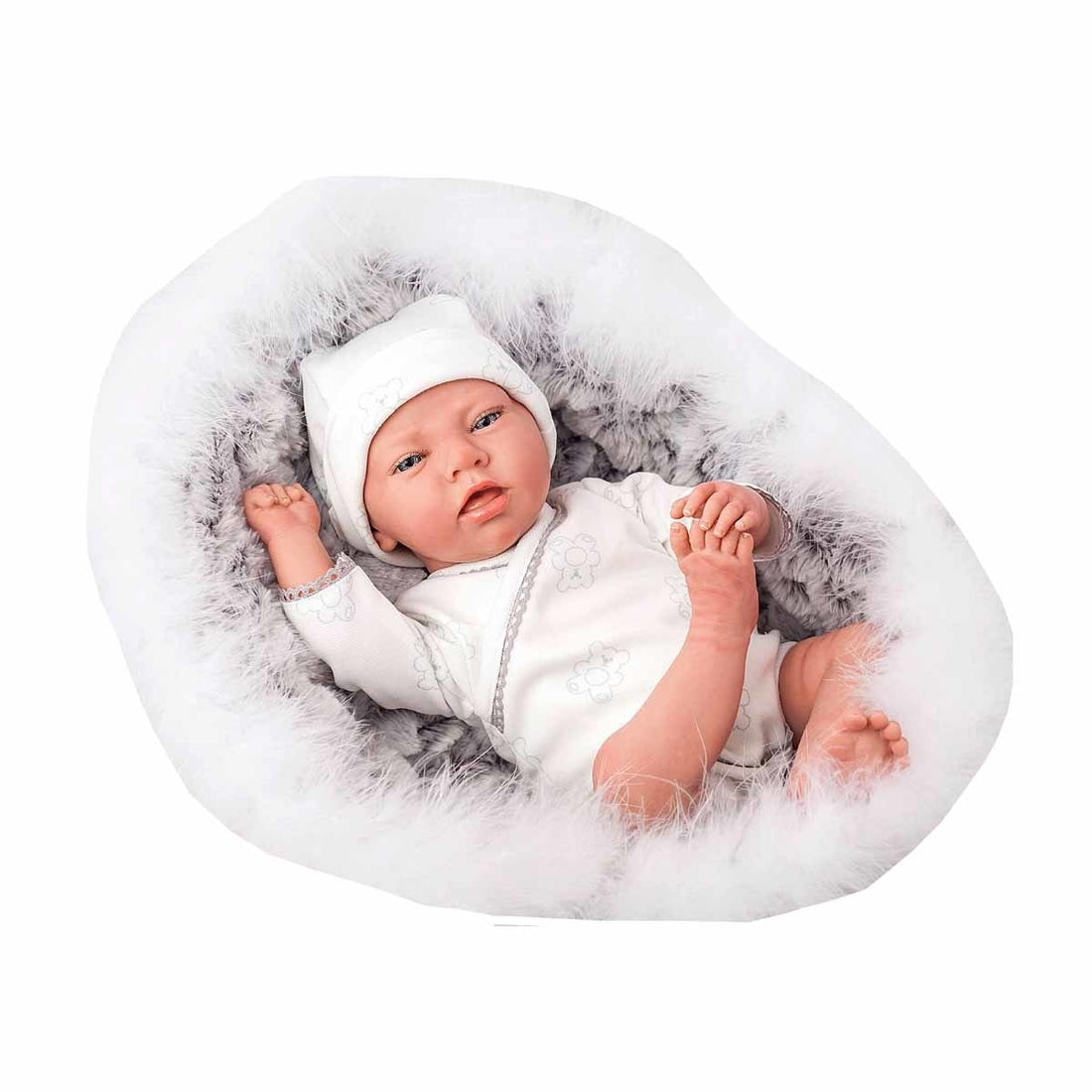 REBORN 40 CM NOEL C/CAPAZO Y PELUCHE - Arias