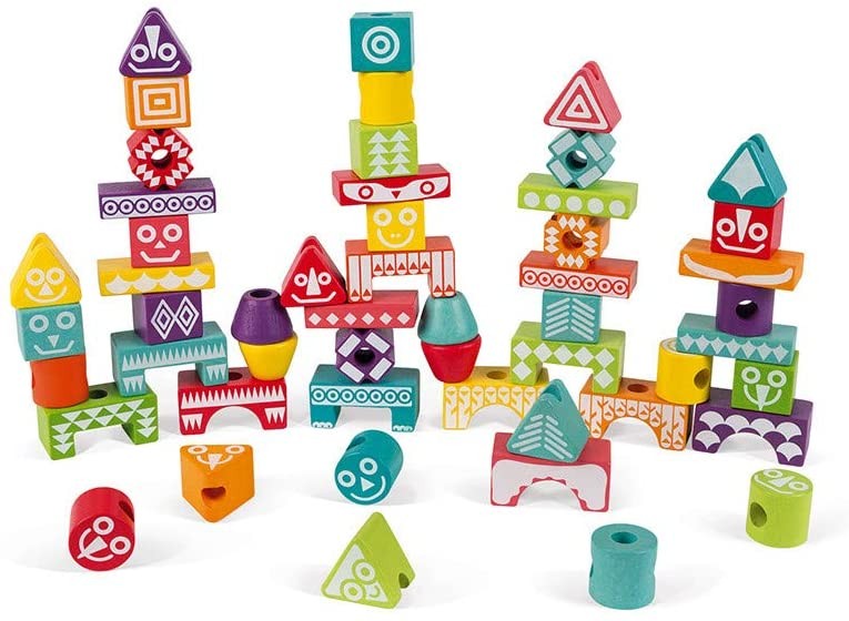 52 PIEZAS PARA APILAR "EDUTOTEM" I WOOD - Janod