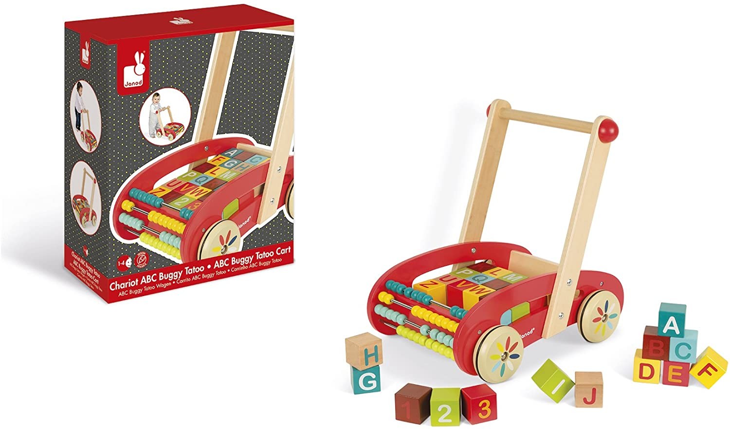 CARRITO ABC BUGGY TATOO - Janod