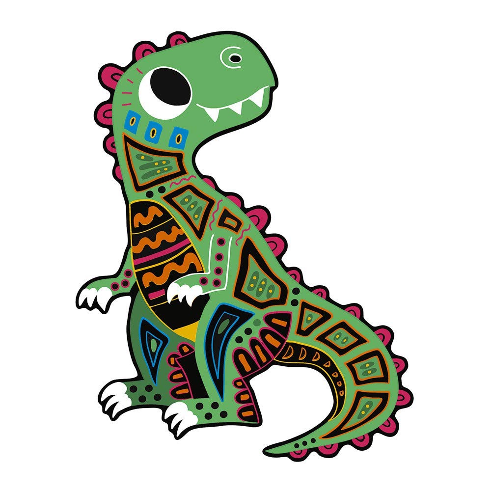 ARTE SCRATCH SILUETAS DE DINOSAURIOS - Janod