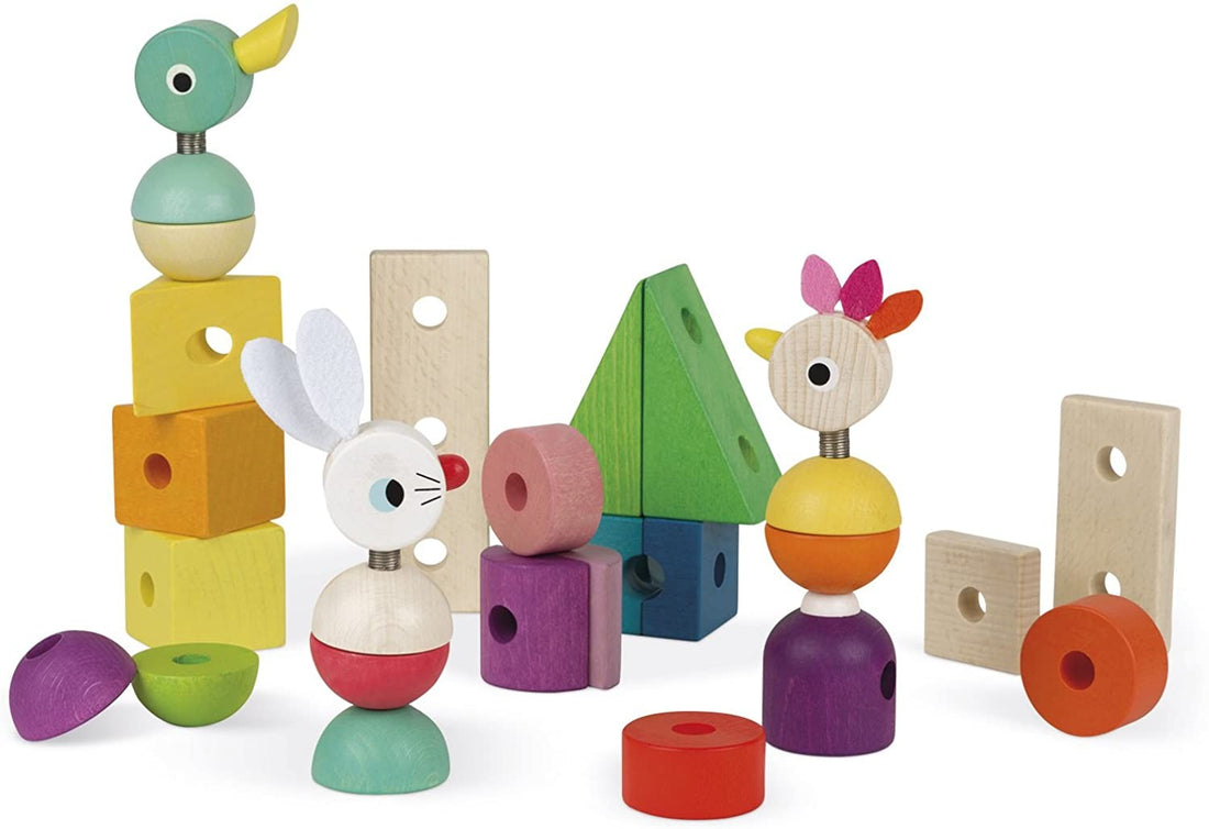 TREN GIGANTE MULTICOLOR ZIGOLOS - Janod