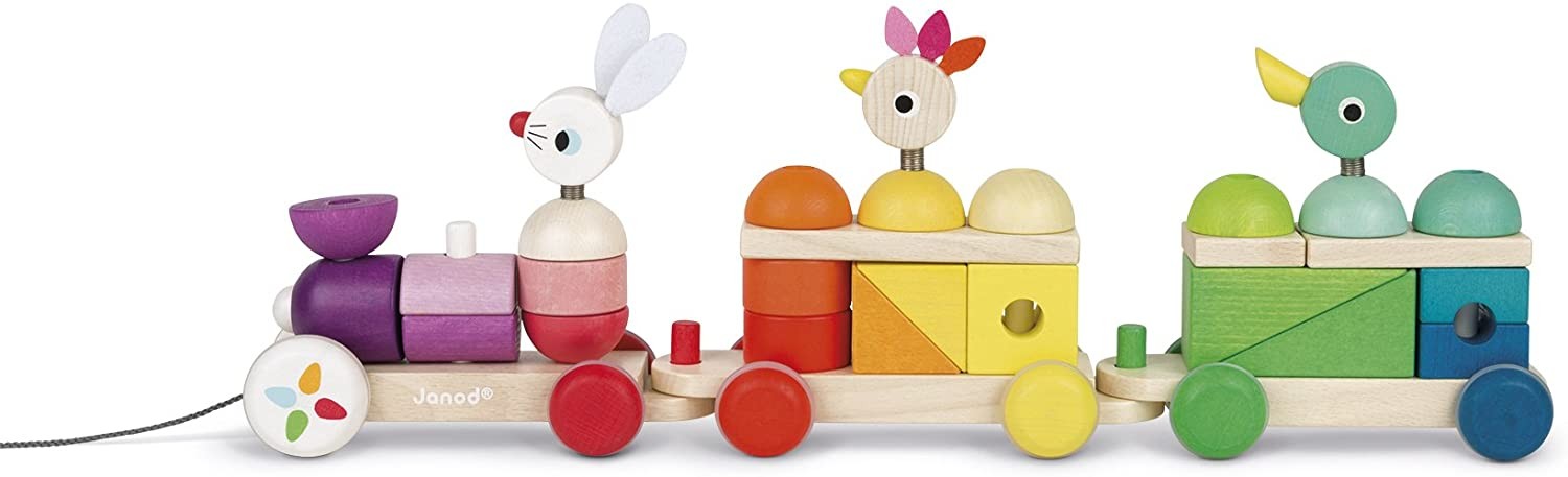 TREN GIGANTE MULTICOLOR ZIGOLOS - Janod
