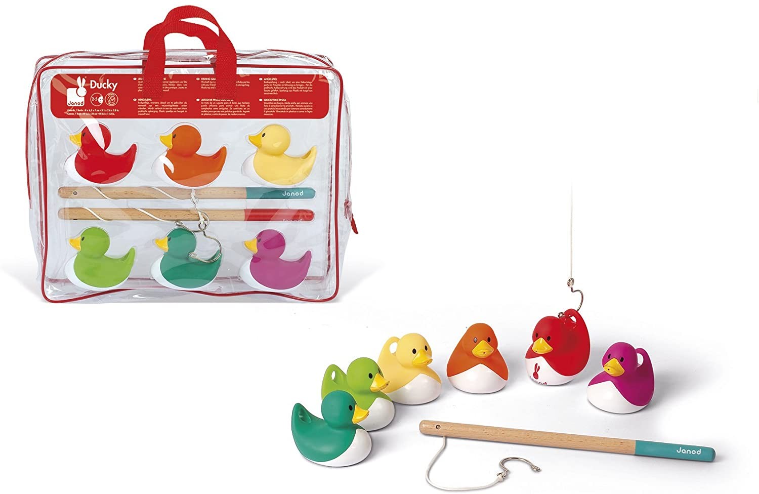 JUEGO DE PESCA CON CAÑA  PATITOS - Janod