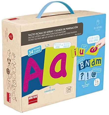 TACTO FICHAS LETRAS Y SIGNOS DE PUNTUACIÓN - Akros