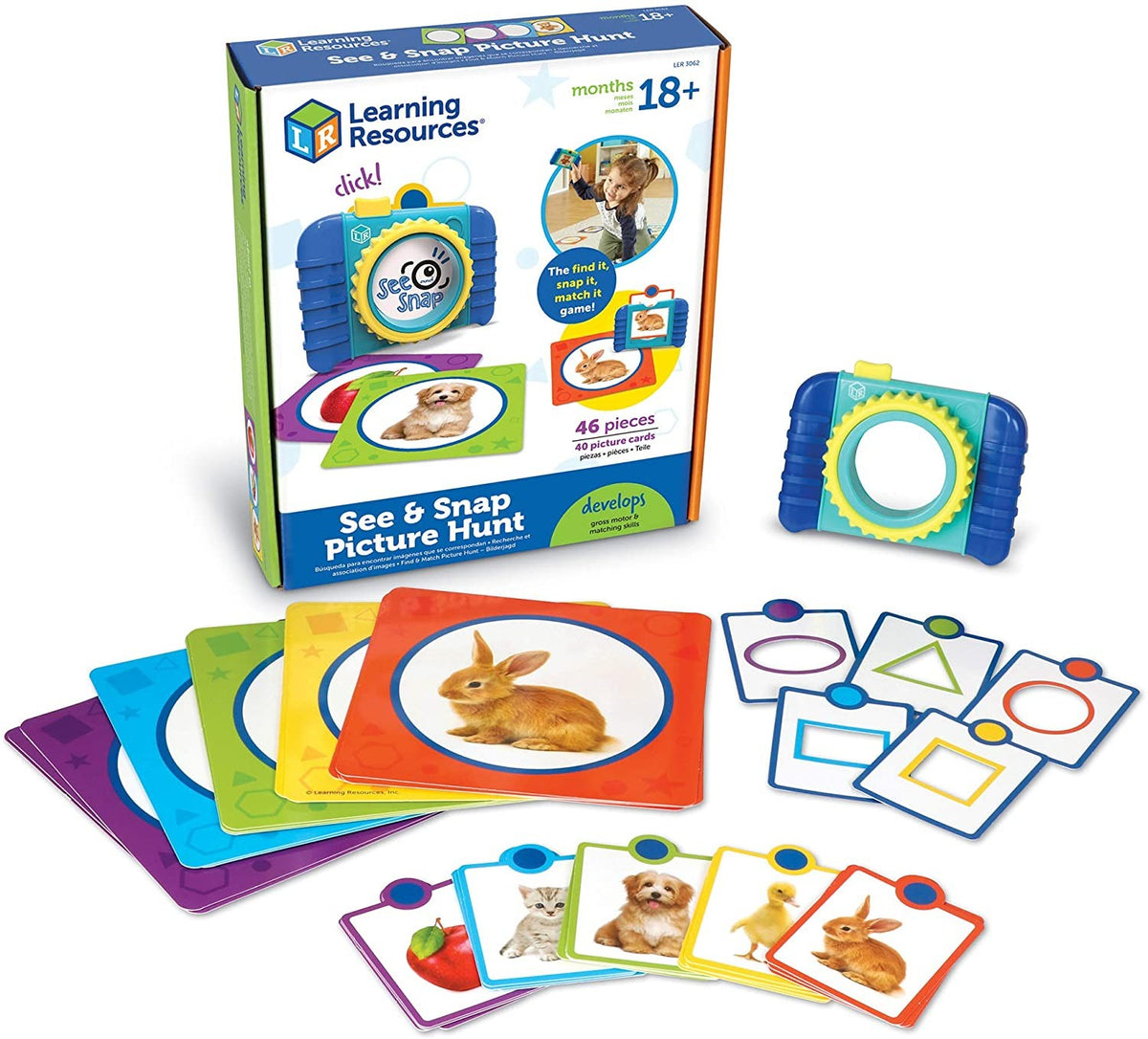 Tarjetas pequeñas para colocar dentro de la cámara del juego See & Snap