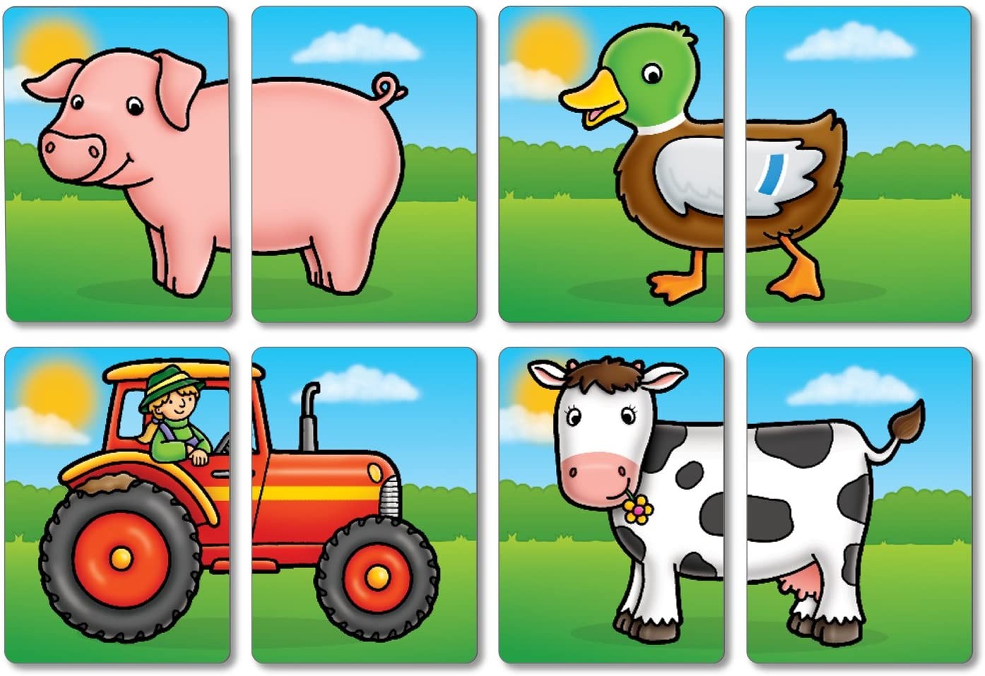 JUEGO MITADES GRANJA - Orchad Toys