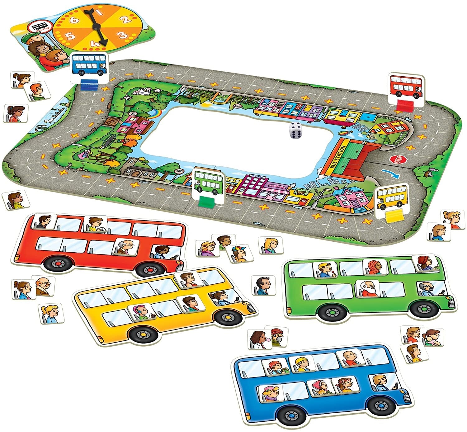 BUS STOP SUMAS Y RESTAS - Orchard Toys