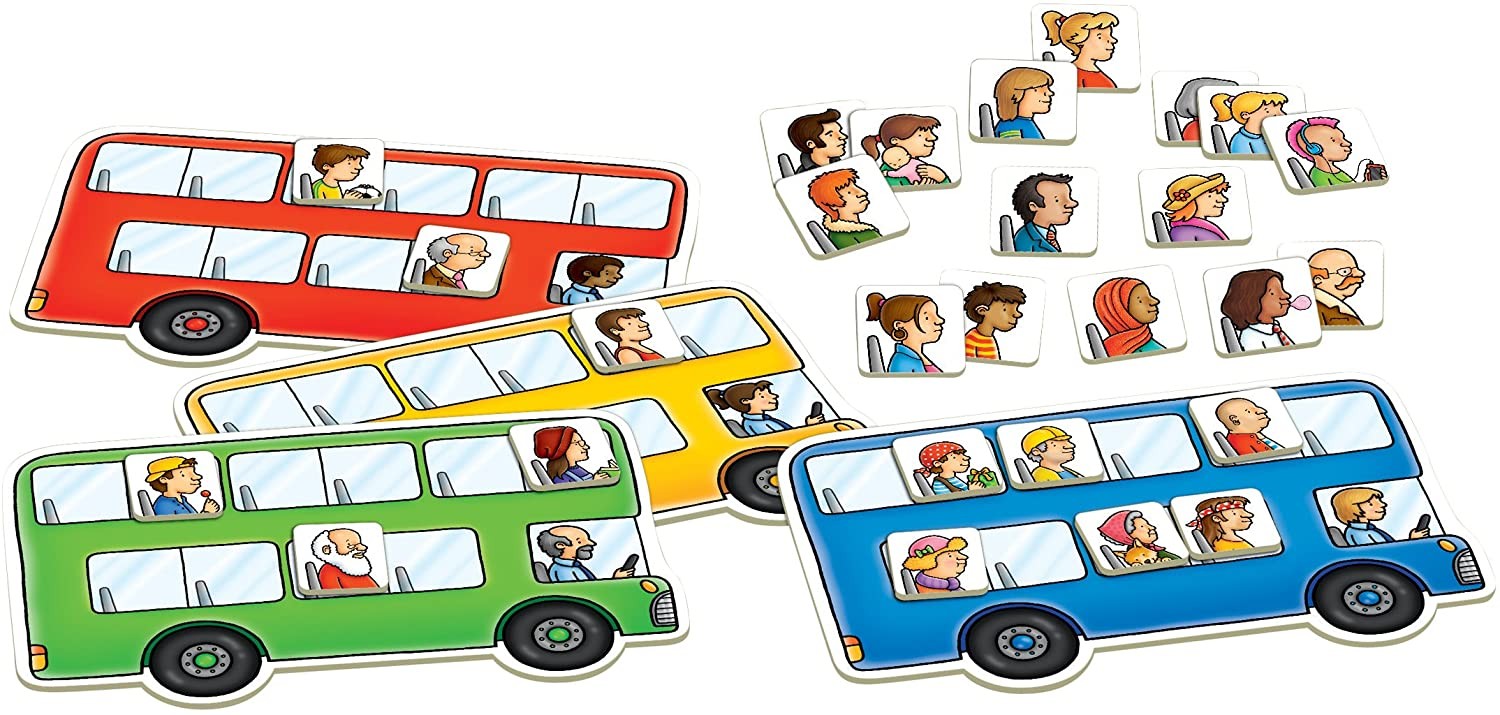 BUS STOP SUMAS Y RESTAS - Orchard Toys