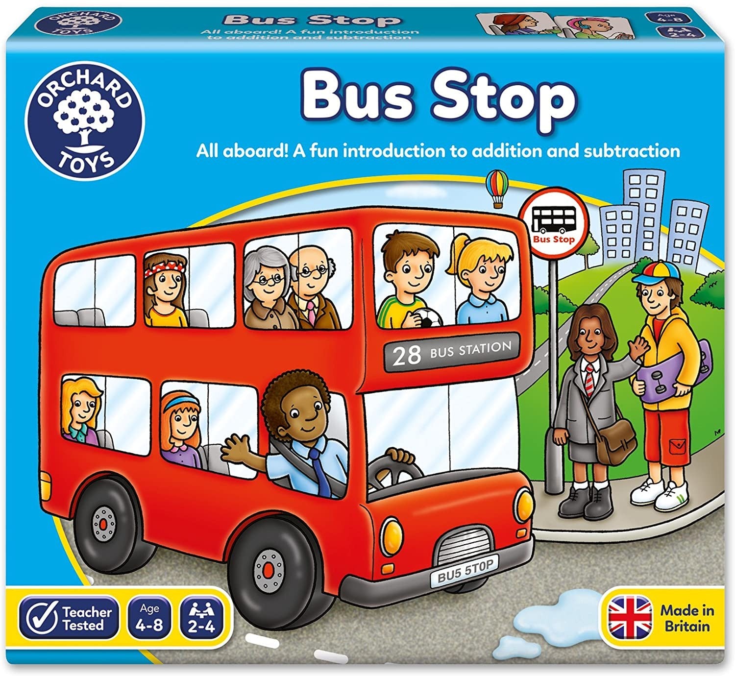 Juego de sumas y restas Bus stop - Orchard Toys